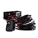 Wiring Harness 2 Lead, Auxbeam 12V 5Pin Rocker Switch with 3Pcs Switching Lines, On Off Switch Power Relay Fuse for LED Light Bars Work Light Driving Lights