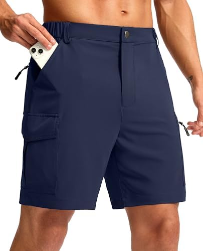 ZEROXPOSUR Men's Lightweight Stretch Travel Friendly Shorts Color