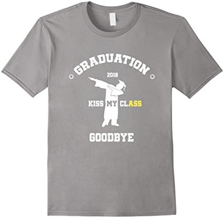 Mens Funny College High School Graduation Gift Senior 2018 Shirt Large Slate