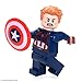LEGO Marvel Super Heroes Minifigure - Captain American Wavy Hair Civil War Version