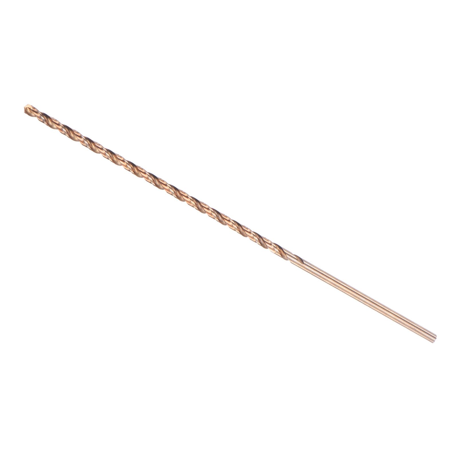 CoCud Twist Drill Bits 2.5mm x 120mm M35 High Speed Steel Gold Oxide Twist Drill Bit - (Applications: for Metal Woodwork Plastic Aluminum)