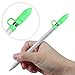 Fintie 3 Pieces Silicone Bundle Compatible with Apple Pencil 1st Generation, Soft Protective Cover Accessories Pencil Cap Holder with Nib Cover, Cable Adapter Tether, Green Glow in The Dark
