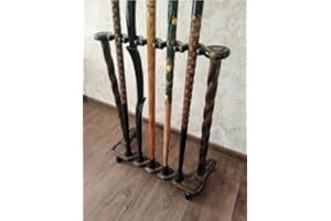Wooden Carved Cane Stand Display Storage Club Rack for Walking Cane Stick Home By Blackperlcrafts