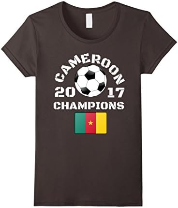 Womens Cameroon Soccer Jersey Africa Champions Gift T-Shirt Medium Asphalt