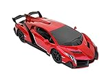 1/18 Scale R/C Lamborghini Veneno SuperCar Radio Remote Control Model Car RC (Red)