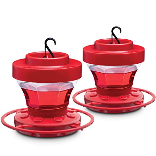 SEWANTA Hummingbird Feeder 16 oz [Set of 2] Plastic Hummingbird Feeders