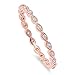 Oxford Diamond Co Rose Gold, Black Plated, Solid .925 Sterling Silver Ring Size 8