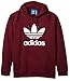 adidas Originals Men's Trefoil Hoodie, Maroon, Medium