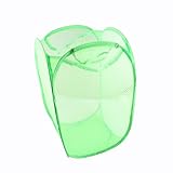 Green New Home Collections Pop-Up Collapsible Laundry Bags Hampers