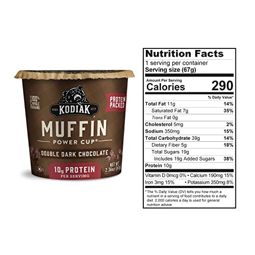 Kodiak Cakes Minute Muffins Dark Chocolate Muffins 100 Whole Grain