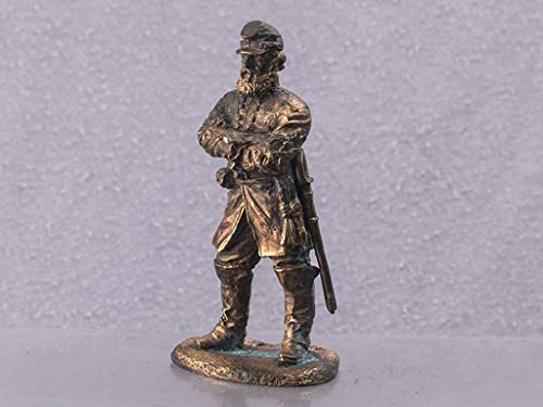 Jackson "Stonewall" Confederate General Civil War in 1865 in the United States. 54mm collectible statue. Copper figur sculpture Gift for man