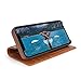 Twelve South Journal for iPhone Xs Max | Luxury Leather Wallet Folio Case and Display Stand (Cognac)