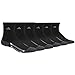 adidas Boys' YTH VERT Stripe 6-Pack Crew, Black/Black-Onix Marl/Light Onix/Onix, Medium