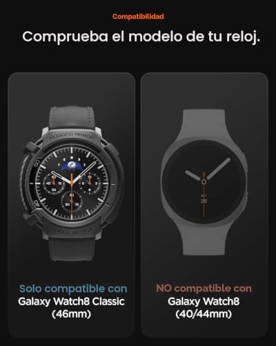 Funda Rugged Armor Compatible con Galaxy Watch 8 Classic