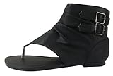 New Womens Sandals Roman Gladiator Flats T Straps Thongs Ladies Shoes Medusa & Eva