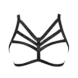 Harness Bra,Jelinda Womens Gothic Cupless Cage Lingerie Strappy Bra (2)