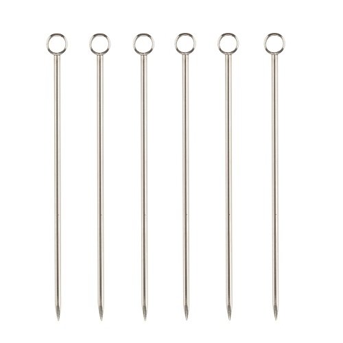 Professional Stainless Steel Cocktail Pick Set by Viski â€“ (Set of 6)