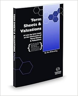 Term Sheets & Valuations: A Line by Line Look at the Intricacies of Term Sheets & Valuations