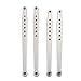 SkyQ RC Aluminum Linkage Front Rear Lower Suspension Links Set for AXIAL SCX10 Silver 4pcs