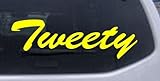 8in X 2.7in Yellow -- Tweety Car Window Wall Laptop Decal Sticker