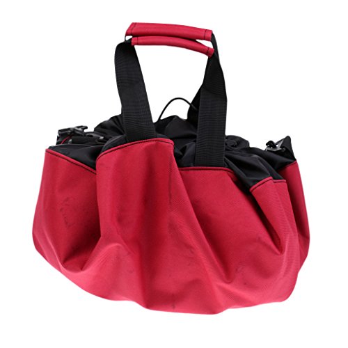 Prettyia Durable Wetsuit Changing Mat/Waterproof Dry-Bag with Handles Straps - Red, 85cm