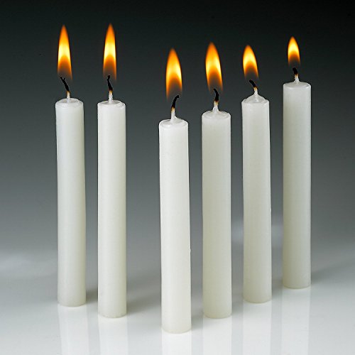 Exquizite 26 Church Candles W/ Drip Protectors For Devotional