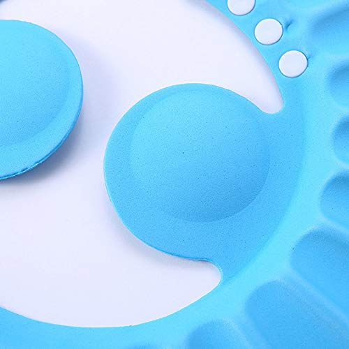 Refaxi Soft Kids Toddler Baby Bath Hat Shower Shampoo Visor Hats Wash Hair Shield Cap (Blue)