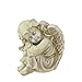 5.75" Heavenly Gardens Distressed Ivory Resting Cherub Angel Outdoor Patio Garden Statue
