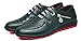 Jiye Men's Zipper Leather Fashion Sneakers Shoes