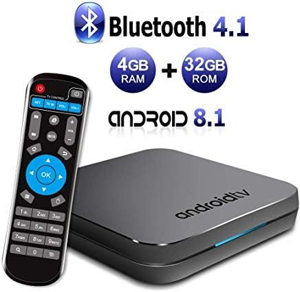 Sidiwen Android 9.0 TV Box KM9 4GB RAM 32GB ROM Amlogic S905X2 Quad Core Bluetooth 4.1 Dual Band WIFI 2.4G/5G Ethernet USB 3.0 Support 3D 4K Ultra Internet Set Top Box