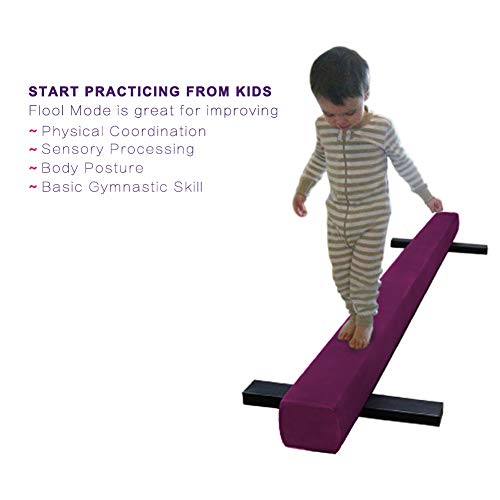 JC-ATHLETICS Adjustable Balance Beam Gymnastic Practice Training Equipment for Kids Children Home Floor Use,8 Feet Long