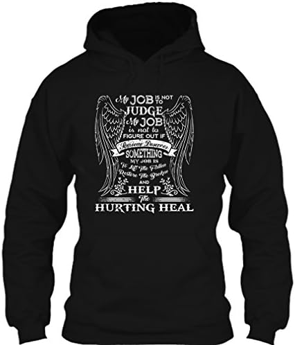 Social Worker My Job Is Not To Judge T Shirt, Social Worker Shirt, Jobs Shirts Hoodie (L,Black)
