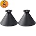 FEBSNOW Round Windshield Ice Scrapers - Magic Cone-Shaped Car Windshield Ice Scrapers, Car Snow Removal Shovel(2 Pack)