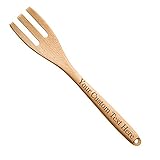 Customized 3D Laser Engraved Custom Personalized Wooden Fork Birthday Christmas Easter Anniversary Wedding Gift