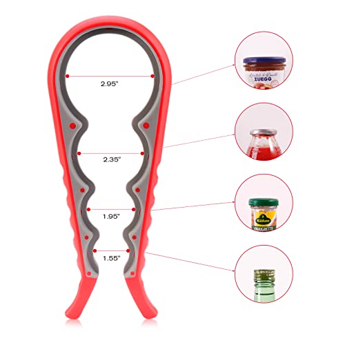 Astofli 5 Pack Jar Opener For Seniors With Arthritis, Easy Twist Lid