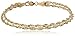 Amazon Collection 14k Yellow Gold Double Twist Rope Bracelet, 7.5