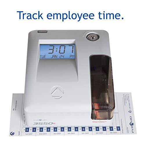Pyramid 3550ss SmartSite Time Clock and Document Stamp - Made in USA