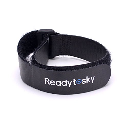 Readytosky RC Lipo Battery Straps 300mm x 20mm HD Rubberized Leather Non-Slip Battery Tie Down Strap(5PCS)