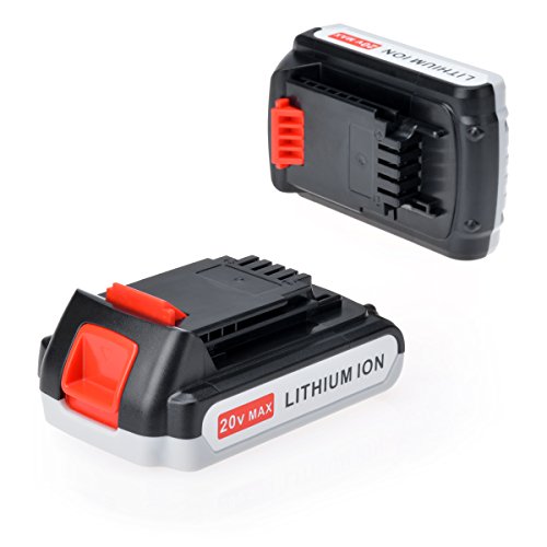 InnerTeck 2 Pack 20V Lithium-Ion Replacement Battery for Black & Decker LBXR20 LB20 LBX20 LBXR2020-OPE LB2X4020