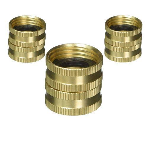 Gilmour Heavy Duty Hose Connector Double Female Swivel Brass 3/4 inch