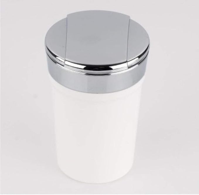 Cenicero de coche con luz LED azul de diseño con tapa Contenedor de