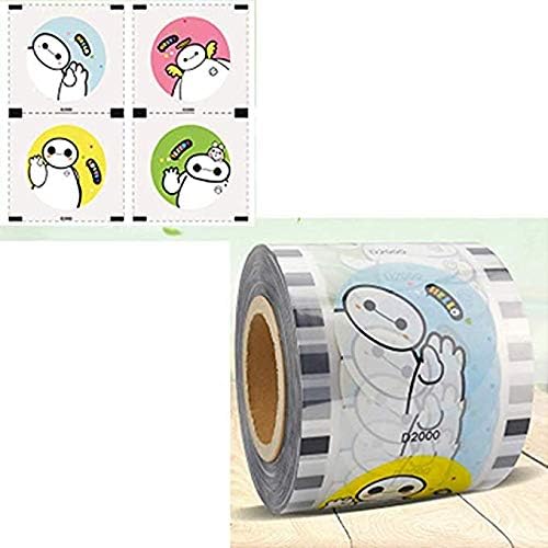 PZF Milk Sealing Film Tea Cup Seal Smiling face Printing Healthy Material 3000 Cups(Big White)