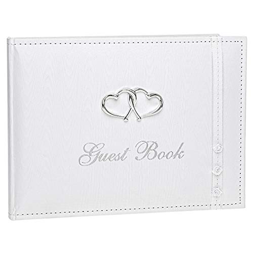Shudehill 2949766 White Wedding Bridal Guest Book Wedding Decorations, Gifts - White