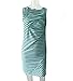 Nituyy Women Stripe Print Sleeveless Maternity Breastfeeding and Nursing Dress (M, Green)