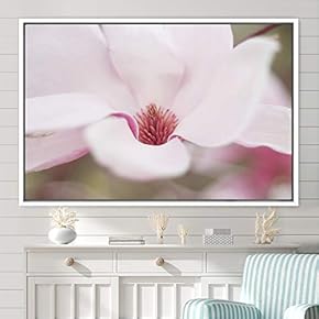 signwin Framed Canvas Wall Art Bright Flowers Closeup...