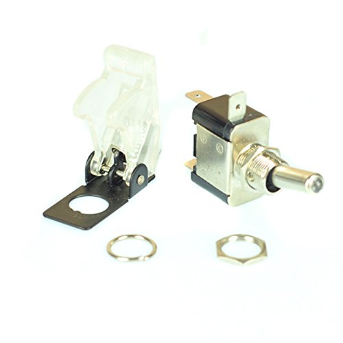 E Support Car White Cover White LED Toggle Switch Pack of 5 - Thumbnail 4