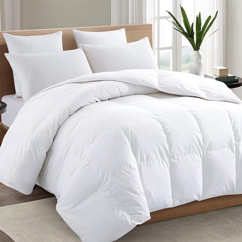 Landmark Collection Edredón/Duvet King Size Hotel de Lujo | Down Alternative/Plumón Alternativo | 100% Algodón | Todas Las Temporadas | Sensación Plumas de Ganso | Oeko-Tex