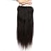 Greatremy 5x5 Lace Closure Straight with Baby Hair Brazilian Human Hair Free Part Natural Color 14