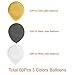 PAXCOO 73 Pcs Black and Gold Party Decorations with Balloons Paper Lanterns and Paper Pom Poms for Happy New Year Party New Year's Eve Party 20st, 30th, 40th, 50th, 60th, 70th,75th, 80th Birthday