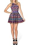 Zanuce Womens Sleeveless Floral Print Vintage Prom Dress